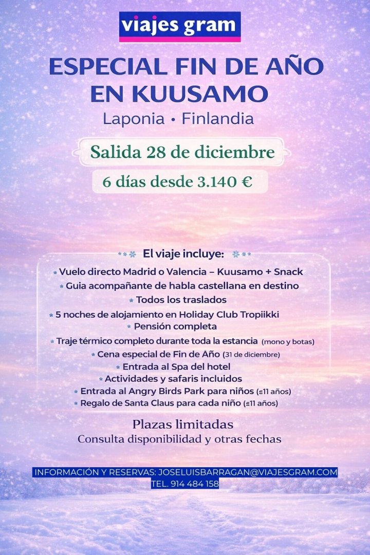 LAPONIA - FINLANDIA (FIN DE AÑO)