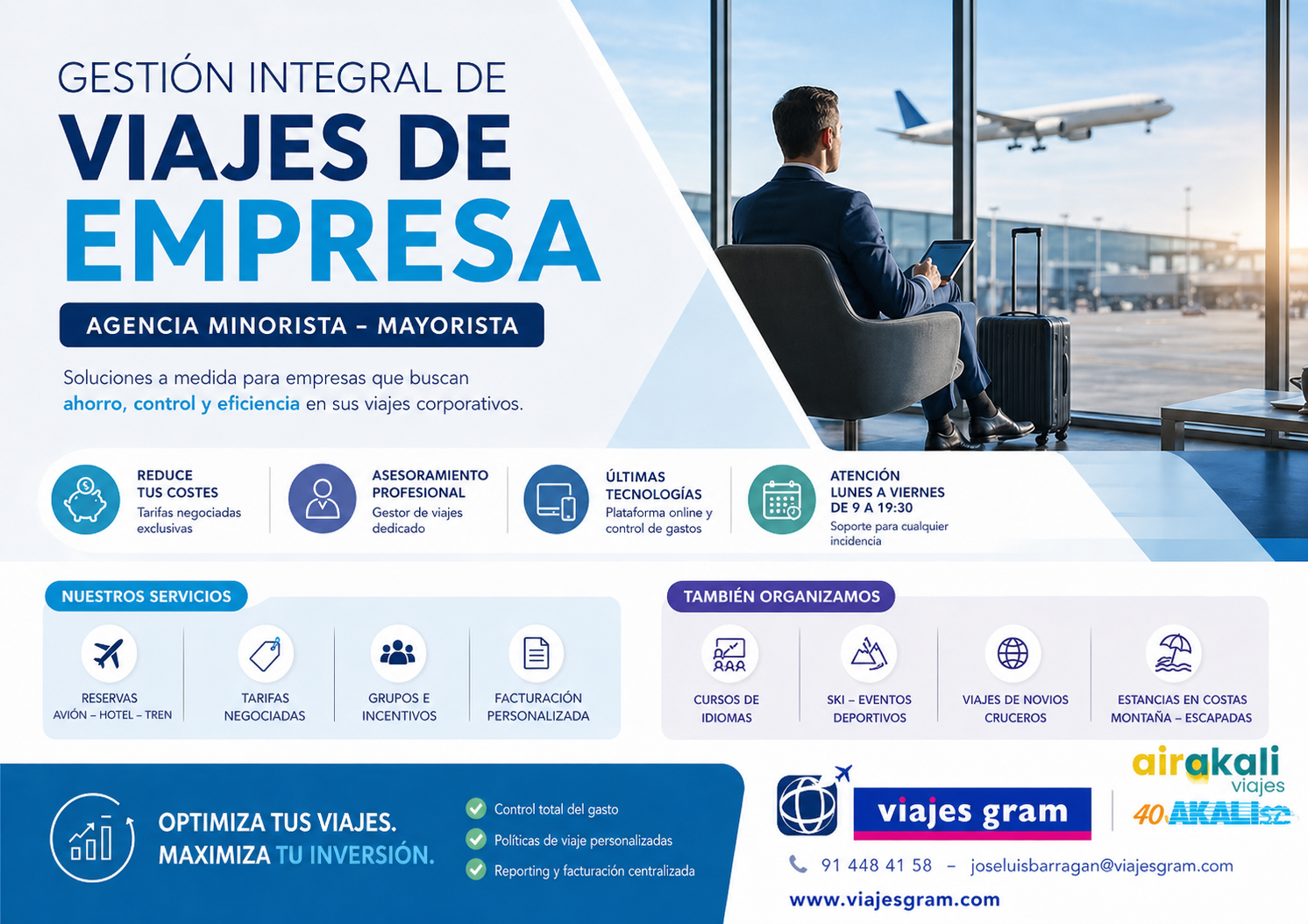 Gestión de viajes corporativos para empresas