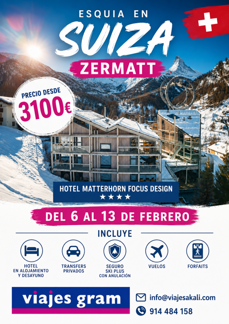 Escapada de Esquí en Zermatt – Suiza