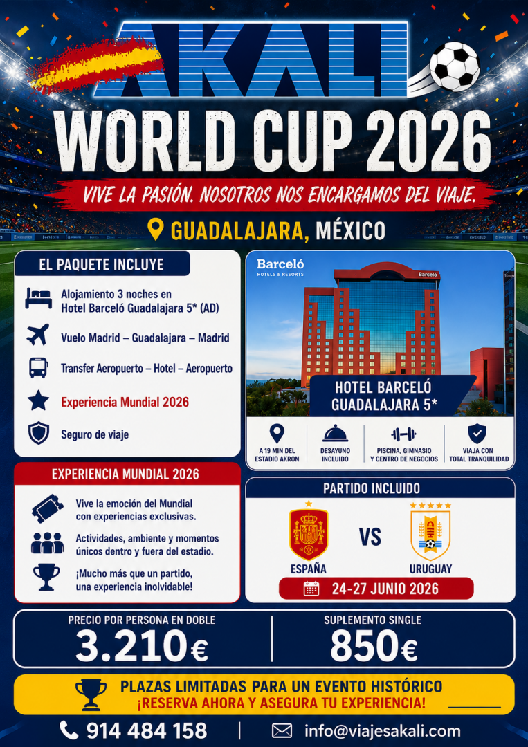 AKALI WORLD CUP 2026 – ESPAÑA VS URUGUAY EN GUADALAJARA, MÉXICO