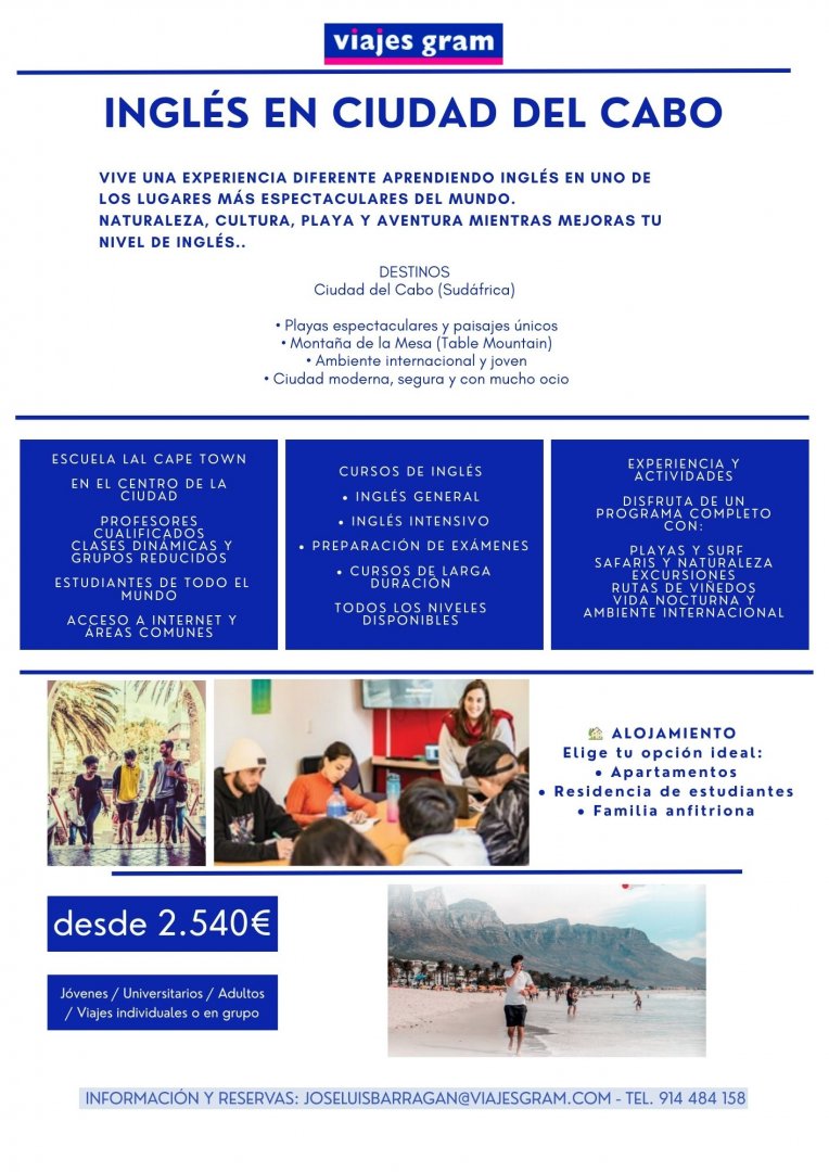 INGLÉS EN CIUDAD DEL CABO
